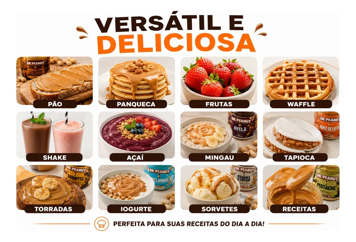 Pasta de Amendoim Dr. Peanut Gourmet 600g - Vários Sabores - Imagem 5