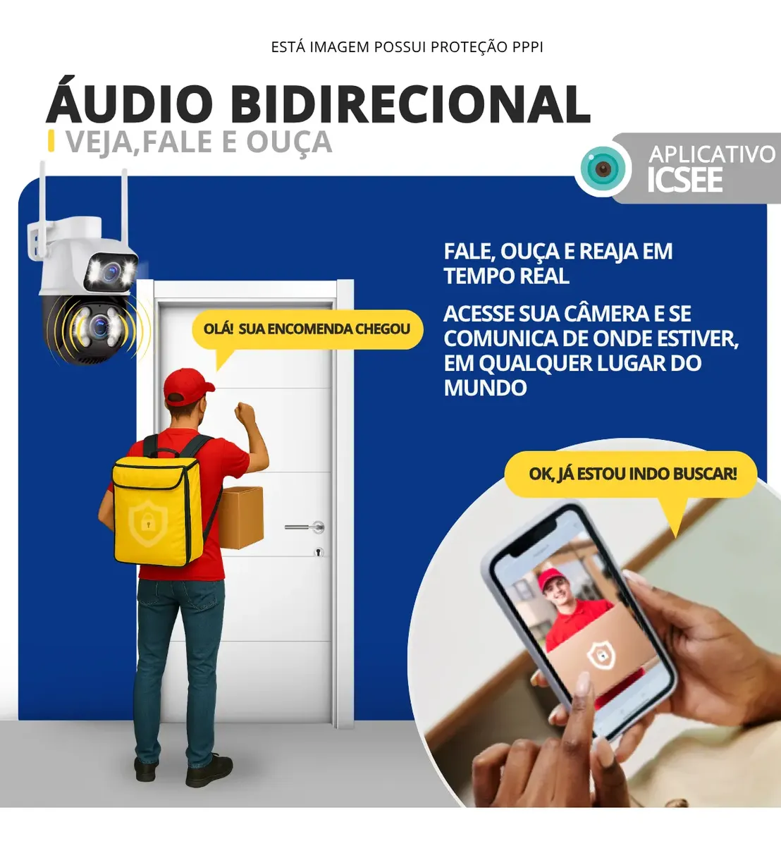Câmera Segurança Ip Externa Wifi A28 App Icsee À Prova Dágua - Imagem 6