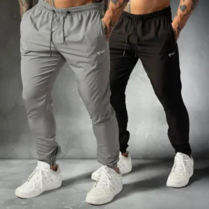 Calça Jogger Tactel Masculina Impulse Kit 2 - Preto e Cinza