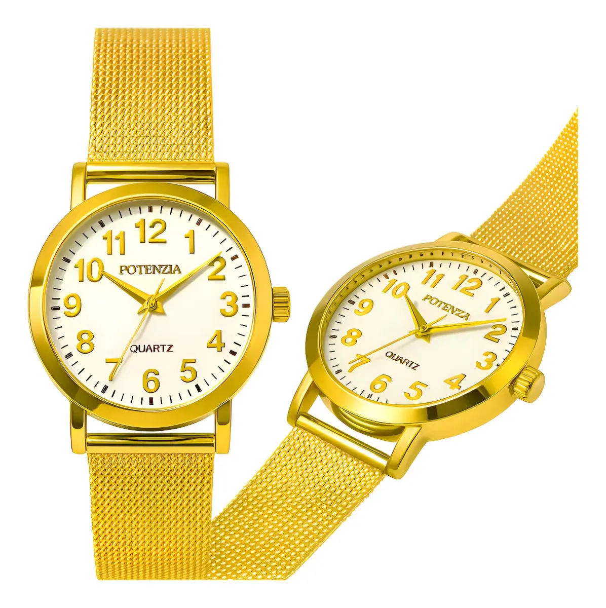 Kit Relógio Feminino Dourado MIGLORIE Quartz + Joias - Imagem 5