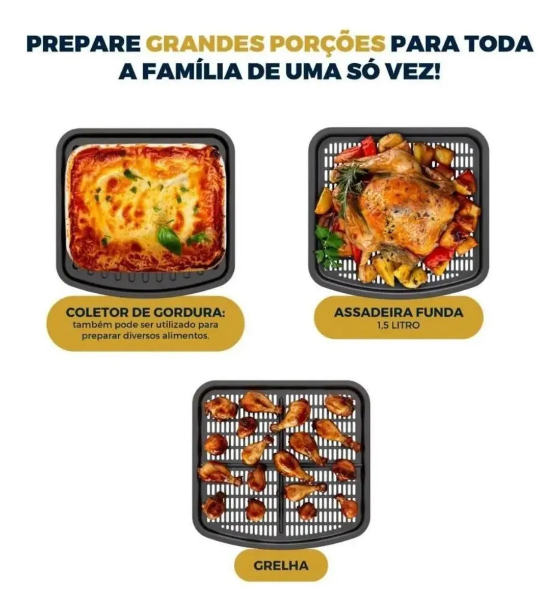 Air Fryer Oven Britânia BAF11A 11 Litros - 8 Funções, 1800W - Imagem 7