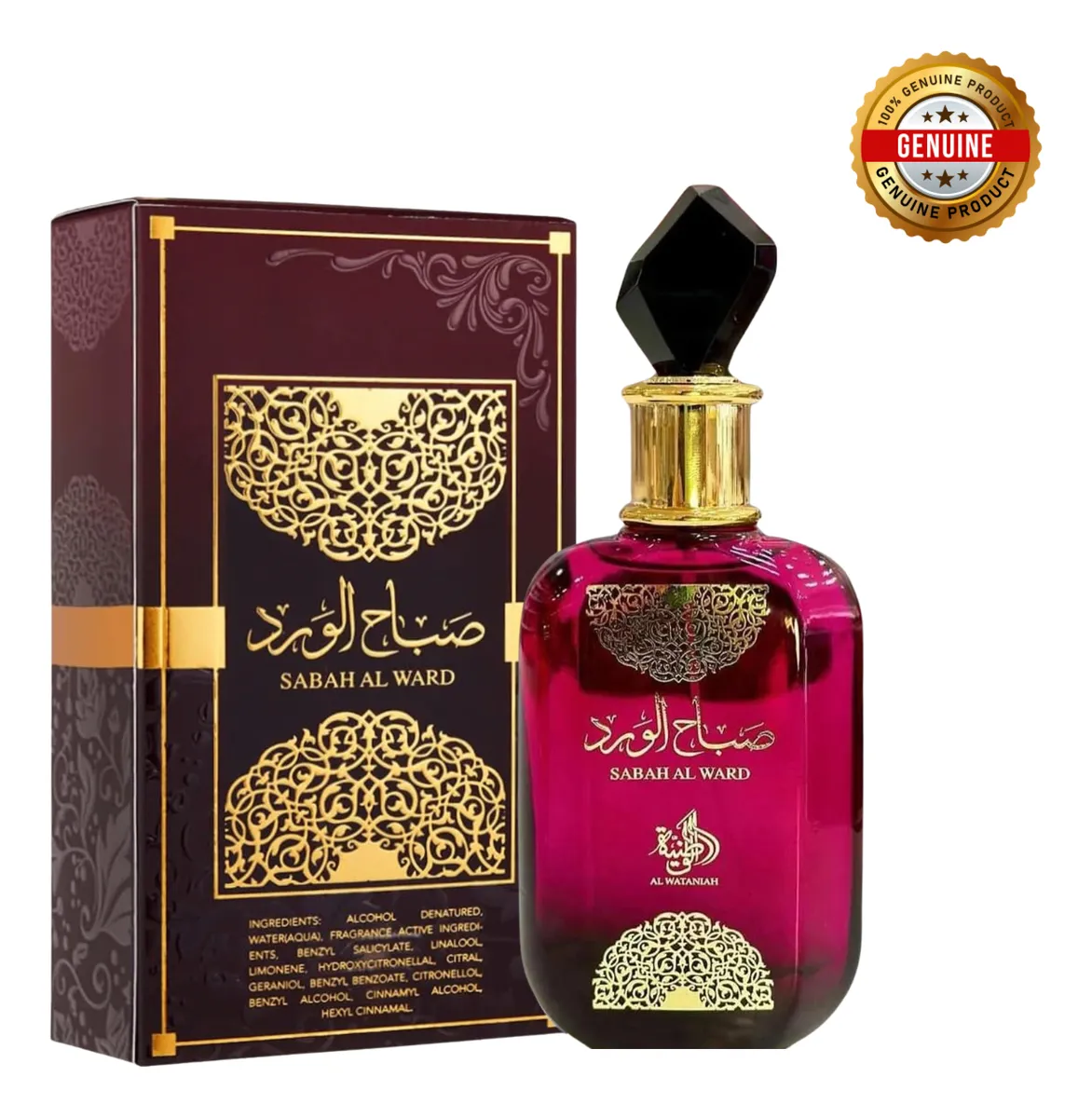 Perfume Sabah Al Ward Feminino Al Wataniah 100ml Eau de Parfum - Imagem 12