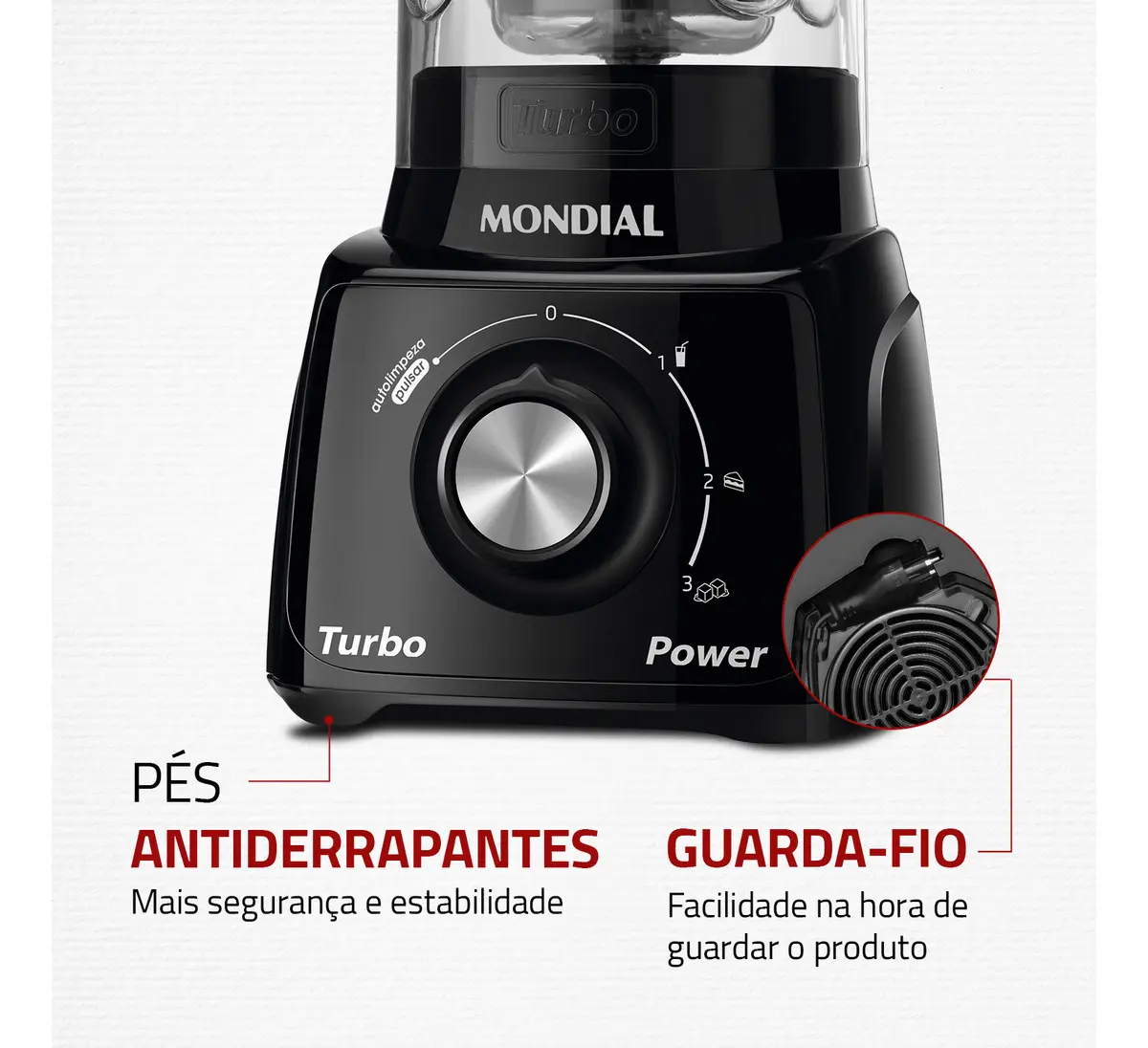 Liquidificador Turbo Power Mondial 550W - L-99 FB - Imagem 7