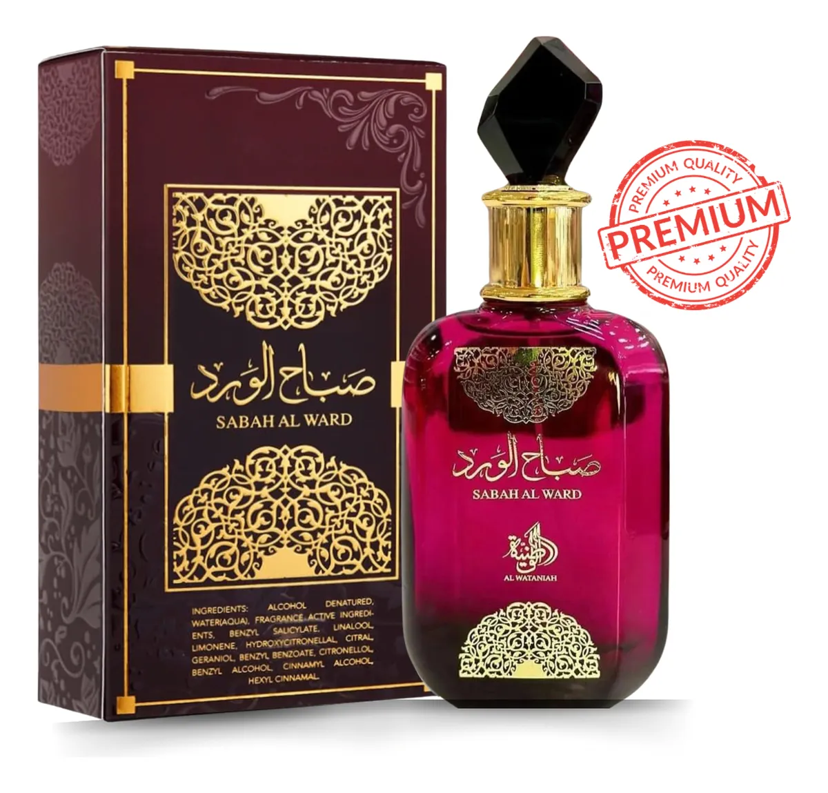 Perfume Sabah Al Ward Feminino Al Wataniah 100ml Eau de Parfum
