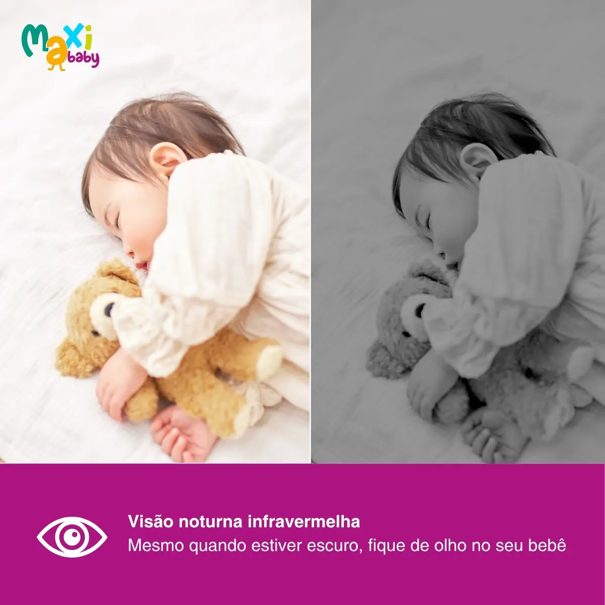 Babá Eletrônica Maxi Baby Baby On 2.4" Sem Fio com Zoom - Imagem 4