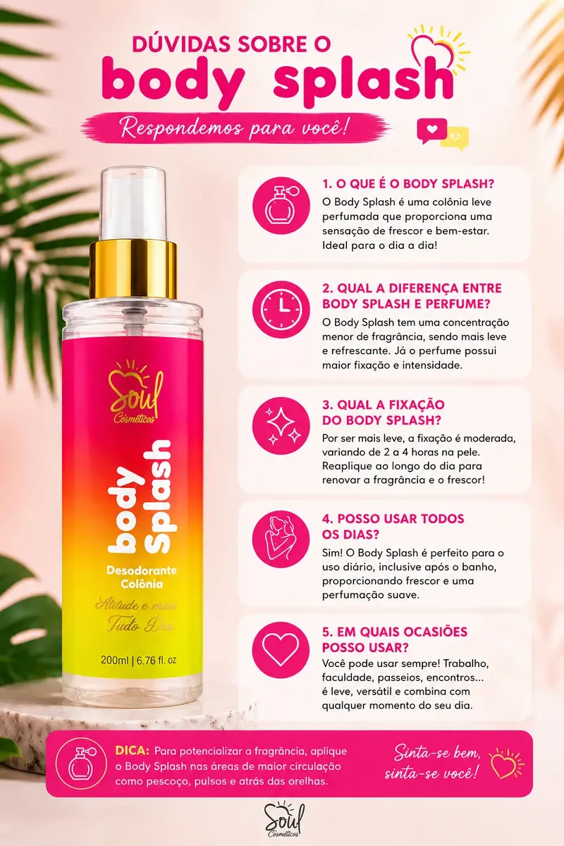 Body Splash Soul Paris Intense 200ml Feminino - Imagem 4