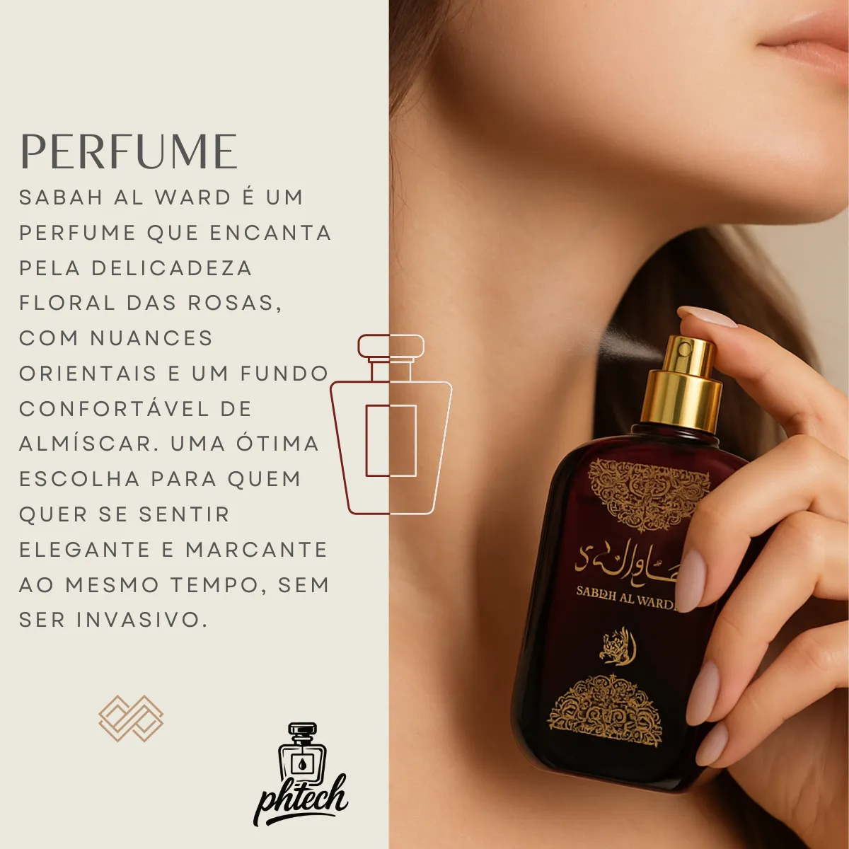 Perfume Sabah Al Ward Feminino Al Wataniah 100ml Eau de Parfum - Imagem 3