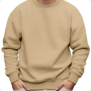 Moletom Gola Redonda Unissex Flanelado Sem Estampa