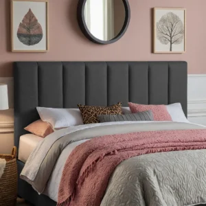 Cabeceira Modular Casal AllWinDecor Suede 7 Peças para Cama Box