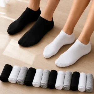 Kit 12 Pares Meia Soquete Algodão Unissex Cano Curto