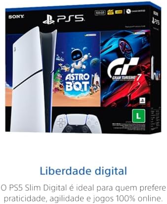 Console PlayStation 5 Slim Digital 825GB – ASTRO BOT e GT7 - Imagem 2