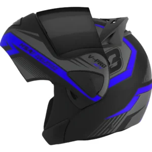 Capacete Pro Tork V-Pro Jet 3 Escamoteável Viseira Fumê Dupla