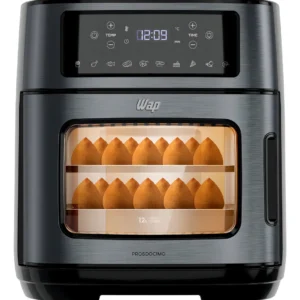 Fritadeira Elétrica Air Fryer Oven WAP WAOD2 12L Digital Preto Inox