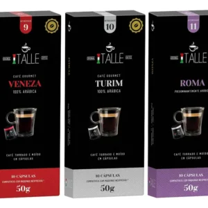 Cápsulas de Café Italle Compatíveis Nespresso - Kit 100 Unidades