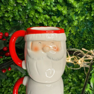 CANECA CERAMICA DE NATAL 330ML - CANECA DE PAPAI NOEL EM CERÂMICA